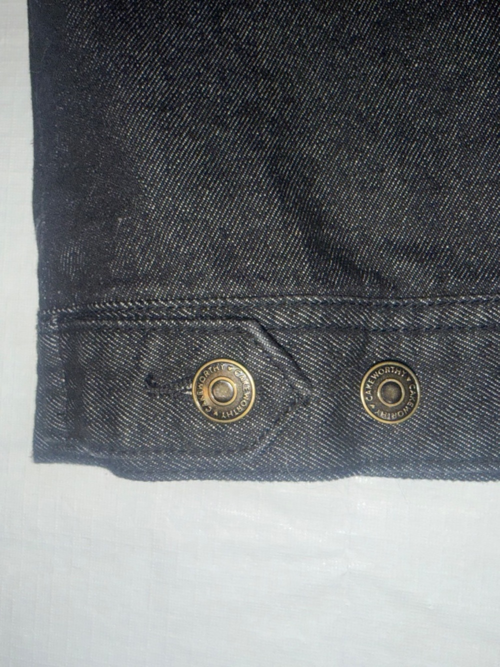 Cakeworthy Scooby-Doo Glow Denim Jacket featuring black corduroy material - Picture 12 of 16